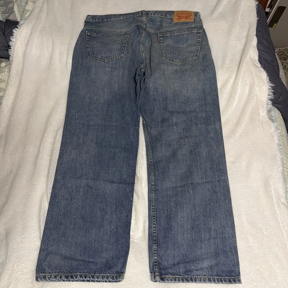 Levis 569 Loose Straight Jeans Mens 36x32 Fits 36x30 Blue Y2K Baggy Skater